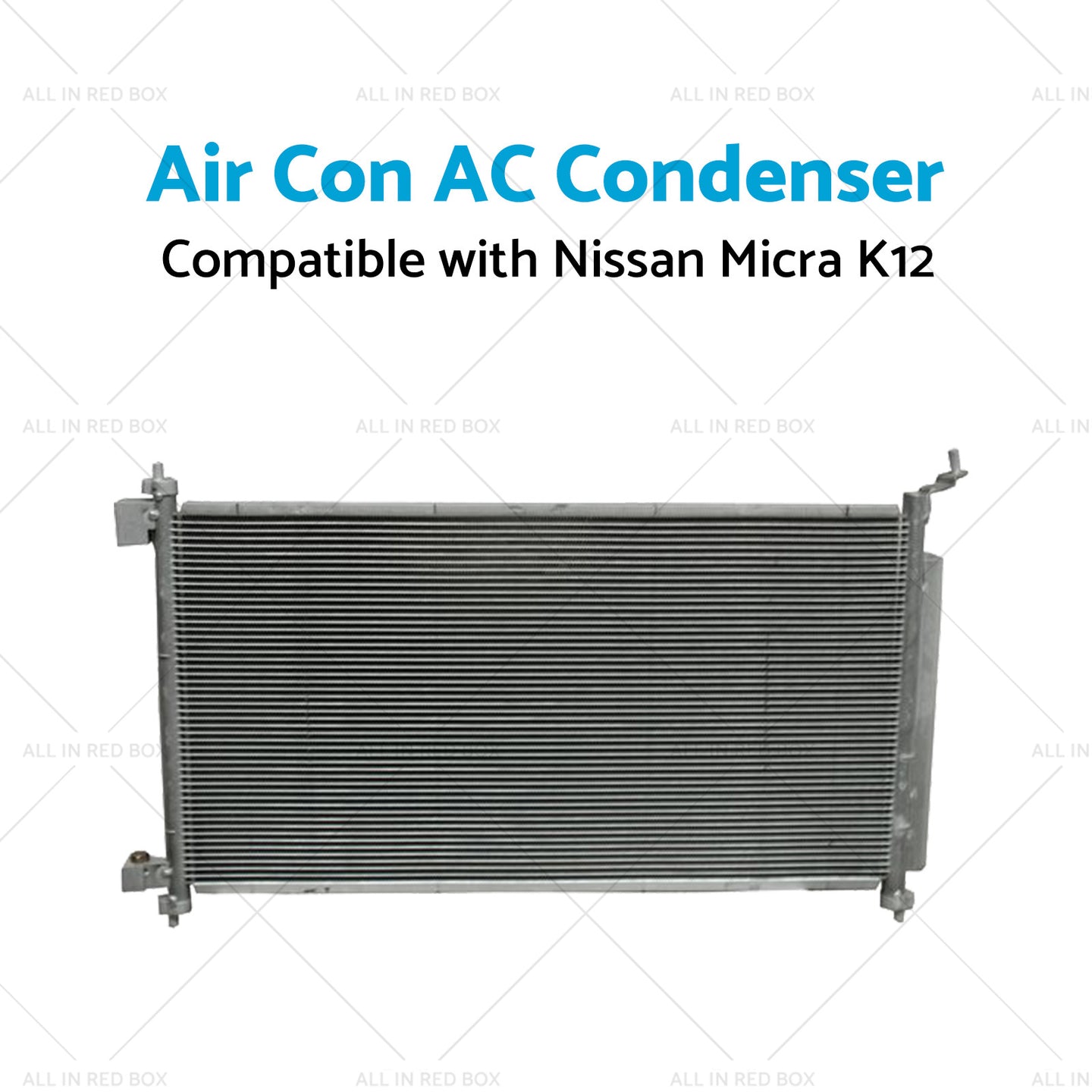 {{ Air Con AC Condenser Suitable for Nissan Micra K12 07/2007-08/2010 650mm 16mm }} - Buy Car Parts Online at {{ Kaka Auto Parts }}.