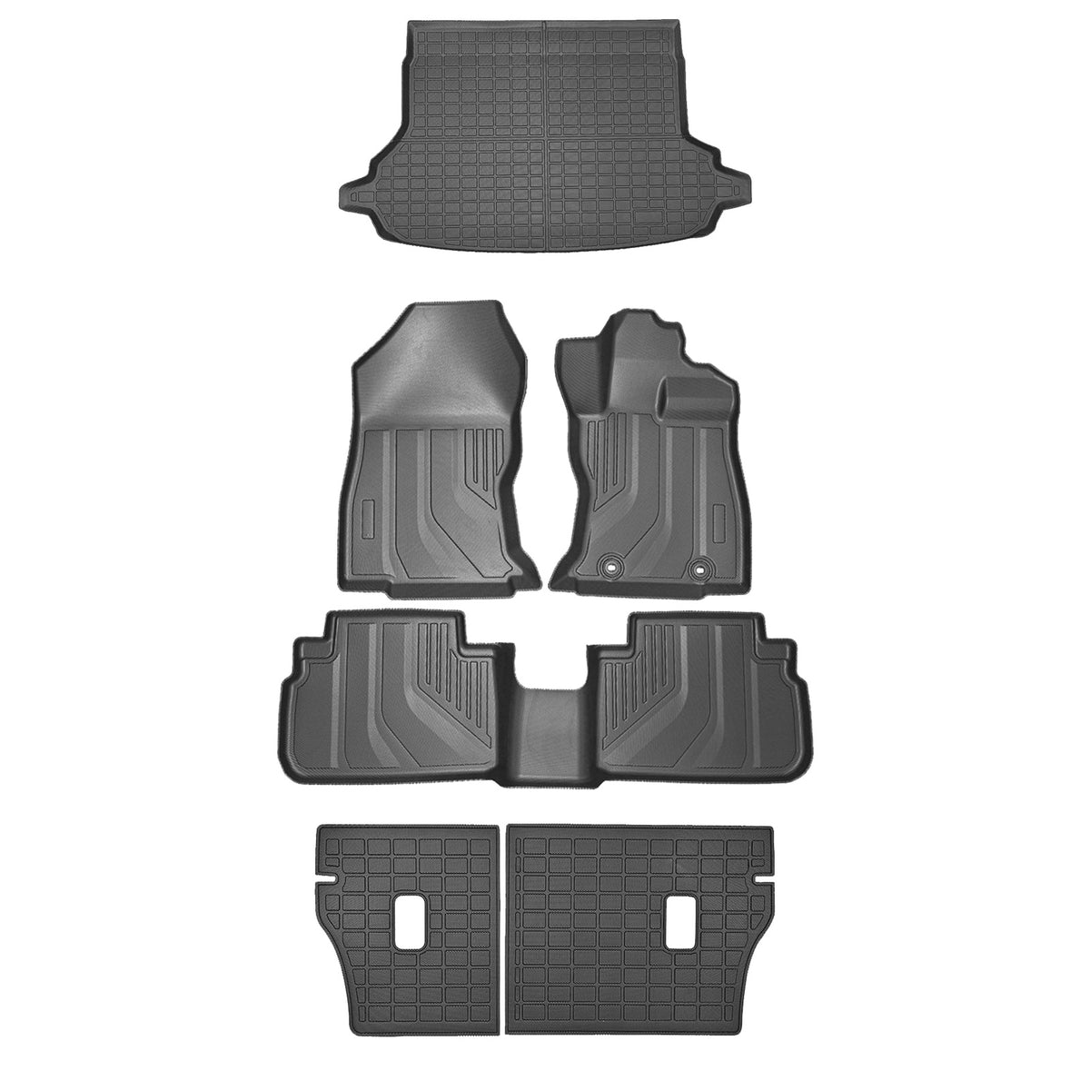 6Pcs Floor Mat Boot Liner Set 3D All-Weather Suitable For Subaru Forester 18-25