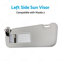 BBM2-69-320C-75 Left Side Sun Visor Suitable for 10-13 Mazda 3 Hatchback