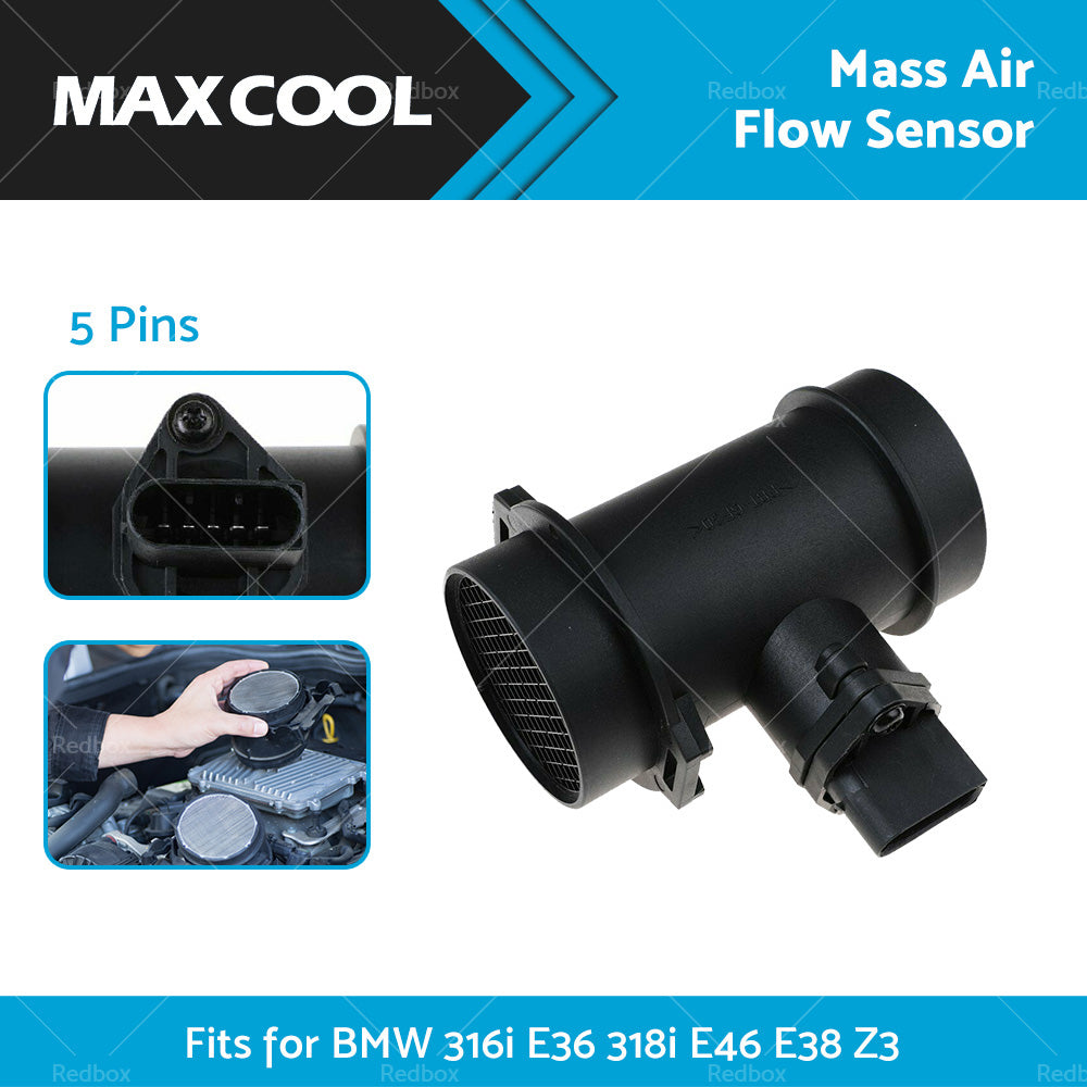 0280217124 MAF Mass Air Flow Sensor for BMW 316i E36 318i E46 E38 Z3 1998-2002