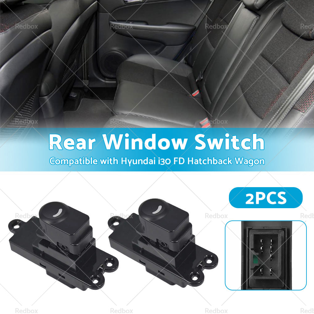 2x Rear Door Window Switch Suitable For Hyundai I30 FD Hatchback Wagon 2007-2012