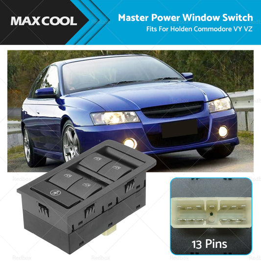 Grey Master Power Window Switch 13 Pins for Holden Commodore VY VZ 2002-2007