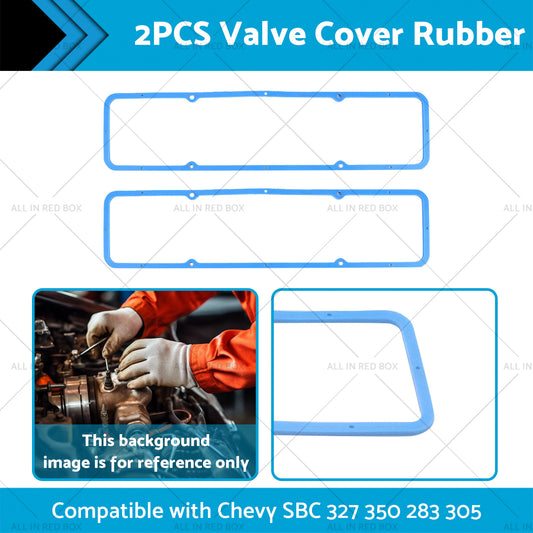 2PCS Valve Cover Rubber Steel Core Gasket Suitable For Chevy SBC 283 305 327 350