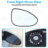 Suitable for Holden Barina 2011-ON Right Mirror Glass With Back Plate NO HEATED