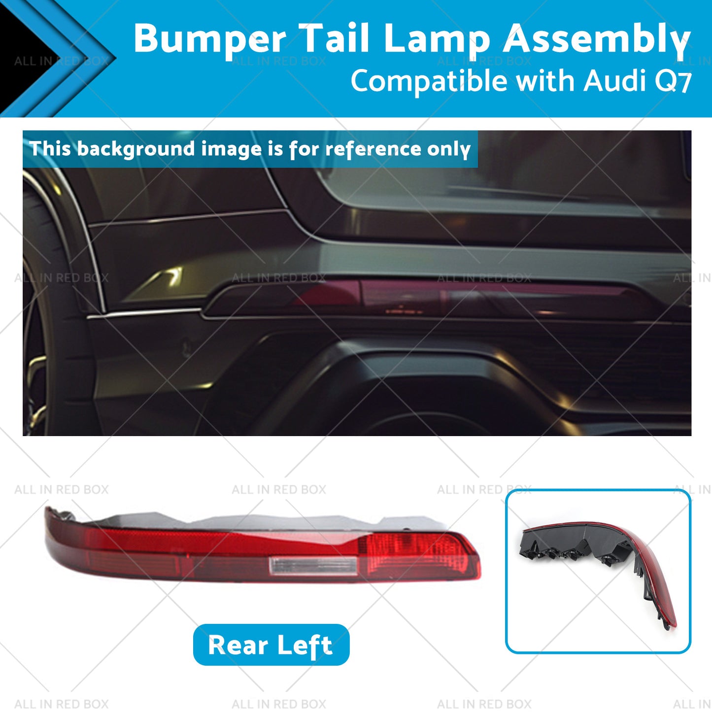 Left Rear Bumper Tail Light Lamp Assembly 4M0945095 Suitable For Audi Q7 16-23