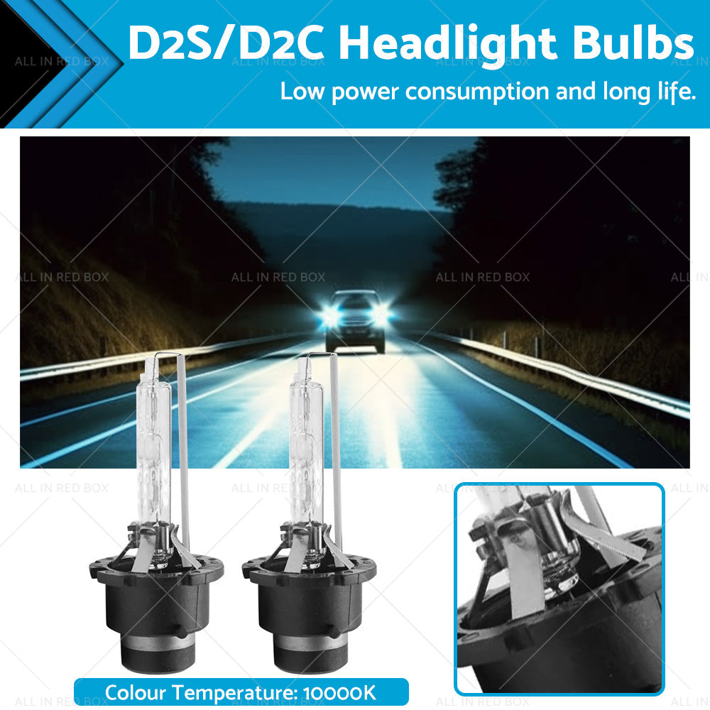 D2S D2C 10000K H or D HID Xenon Headlight Bulbs Suitable For Honda Subaru Mazda