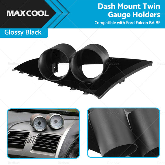 Dash Mount Twin Gauge 52mm Holders Suitable For Ford Falcon BA BF XR6 XR8 XR6T