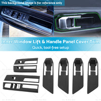 Inner Window Lift & Handle Panel Cover Trim Suitable For Mitsubishi Triton 23-25