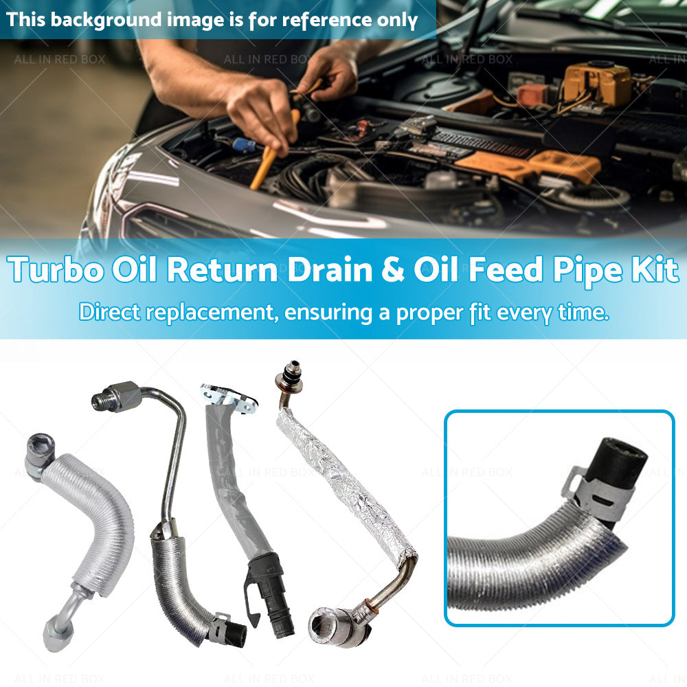 Turbo Oil Return Drain  and  Oil Feed Pipe Kit Suitable For Holden Cruze Trax 1. 4L