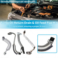 Turbo Oil Return Drain  and  Oil Feed Pipe Kit Suitable For Holden Cruze Trax 1. 4L