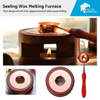 compare product Sealing Wax Furnace Kit Warmer Melting Spoon Tool Stamp Candle Stamp Seal Card