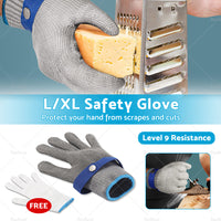 Safety Stainless Steel Cut Proof Stab Resistant Wire Metal Mesh Butcher Gloves