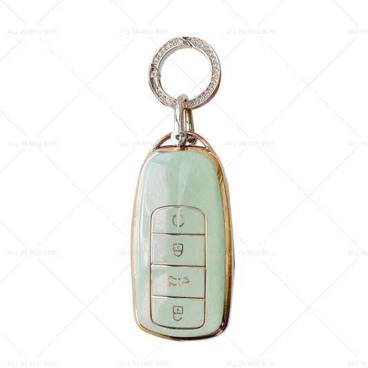 TPU Car Remote Key Fob Case Cover Suitable For Chery Omoda 5 Green