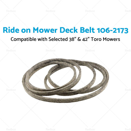 Ride on Mower Deck Belt 106-2173 Suitable For Selected 38 inch   and  42 inch  Toro Mowers