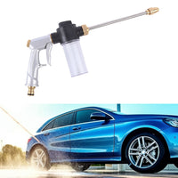 Garden Hose Nozzle Long Pole Foam Water Bottle 360 Degree Rotating Car Wash Gardening