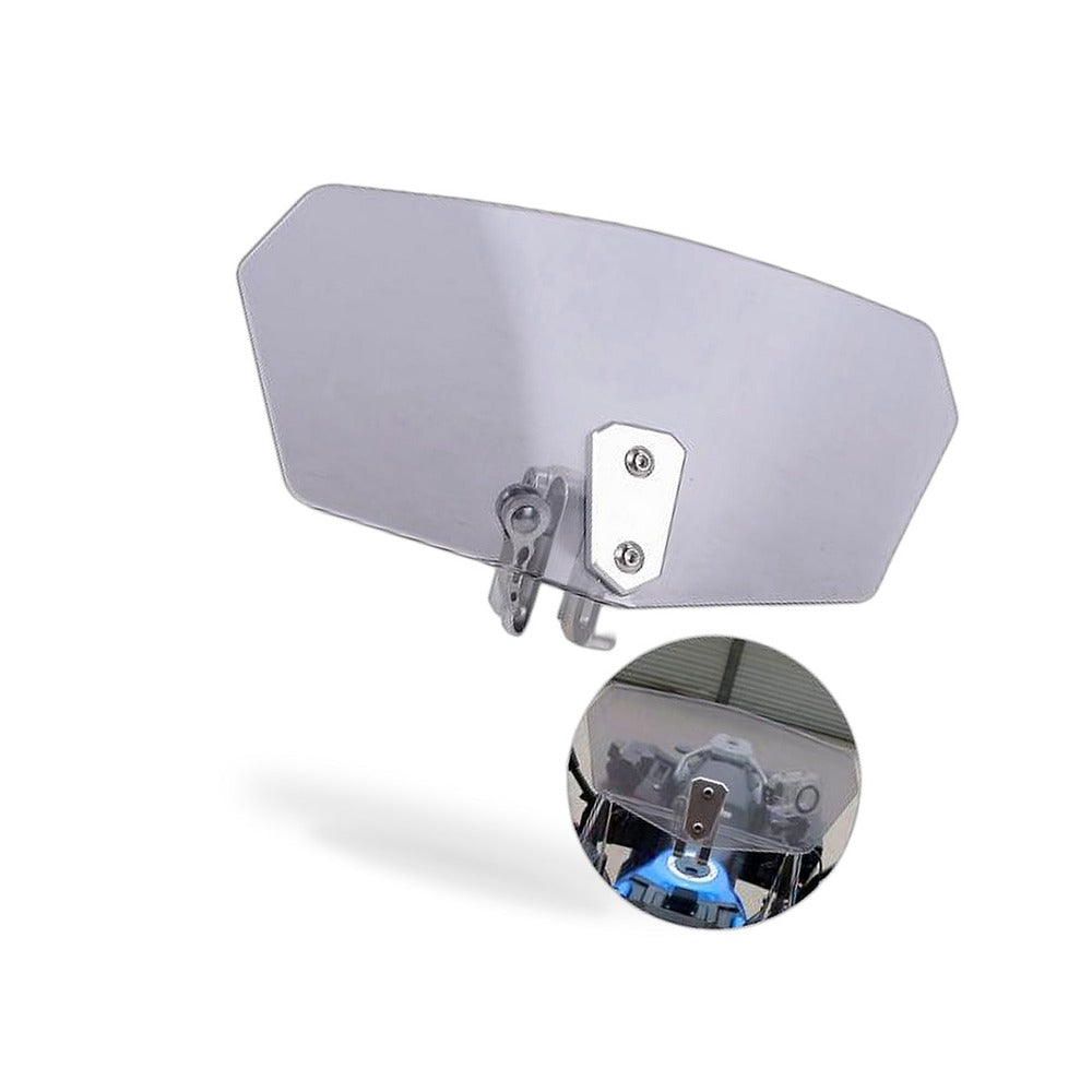 Motorcycle Windshield Clip-On Extension Spoiler Wind Deflector Suitable for All