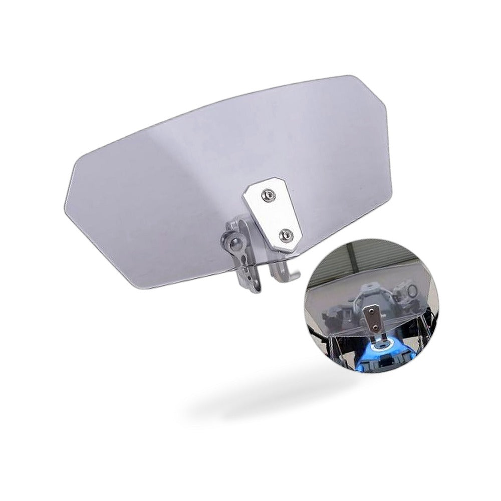 Motorcycle Windshield Clip-On Extension Spoiler Wind Deflector Suitable for All