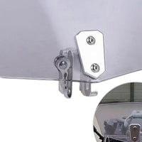 Motorcycle Windshield Clip-On Extension Spoiler Wind Deflector Suitable for All