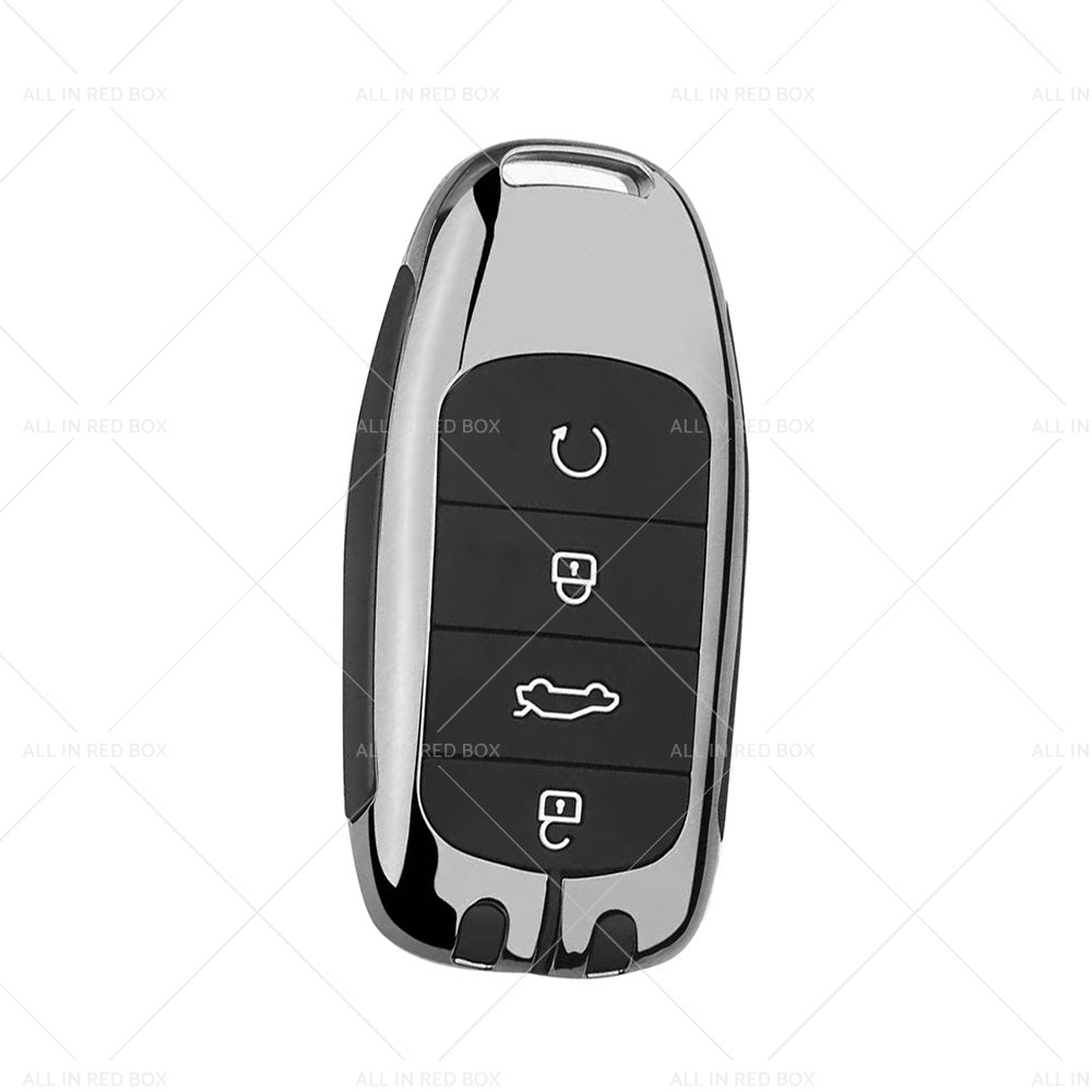 Zinc Alloy Remote Key Fob Case Cover Shell Suitable For Chery Omoda 5 Black