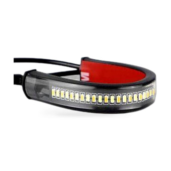 compare product 2x LED Universal Motorcycle Fork Turn Signal Indicator Amber Light Strip Suitabl