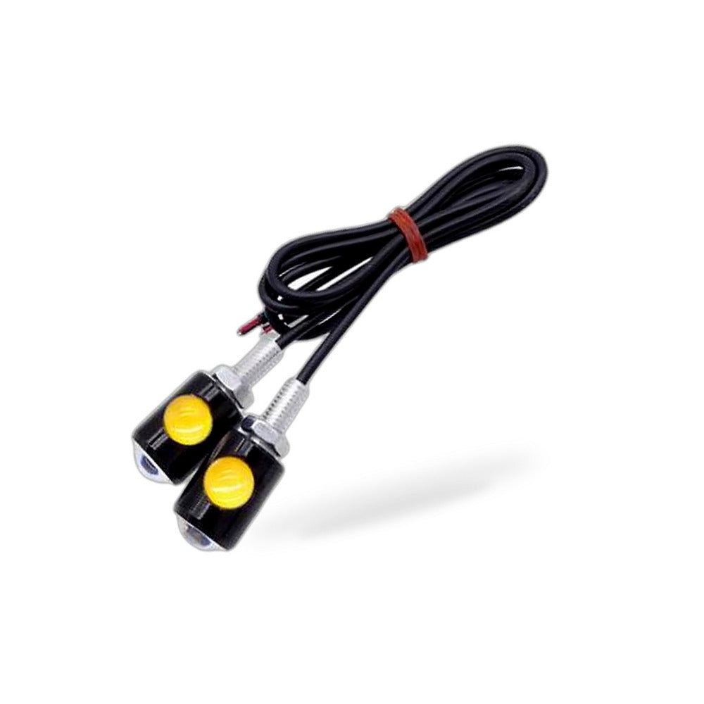 4x Universal 12V Mini Amber Motorcycle LED Indicator Turn Signal Lights
