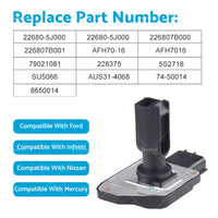 MAF Air Flow Meter Sensor For Holden Rodeo TF V6 3. 2L 6VD1 AFH70M-19 AFH70M-16