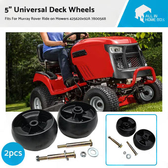 compare product 2x 5 inch  Universal Deck Wheels for Murray Rover Ride on Mowers 425620x92A 42581x50D