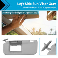 Front Left Side Sun Visor Sunvisor Sunshade For Hyundai Getz Click 02-11 Gray