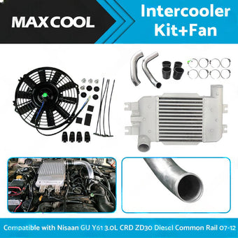 compare product Intercooler Kit Fan Suitable For Nissan GU Y61 3.0L CRD ZD30 Diesel Common Rail 2007-2012
