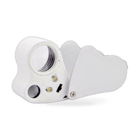 Jewelry Loupe Magnifier 30X 60X With LED Light 2 Lens Illuminated Loupe