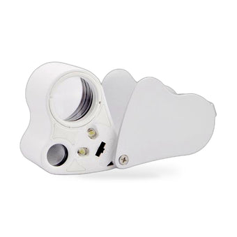 compare product Jewelry Loupe Magnifier 30X 60X With LED Light 2 Lens Illuminated Loupe