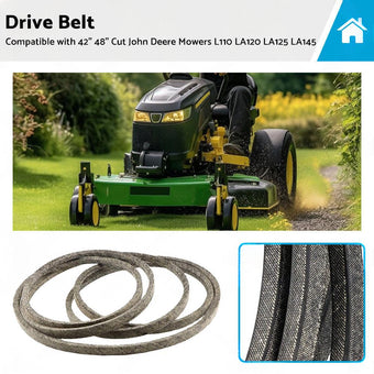 compare product Drive Belt Suitable For 42 inch  48 inch  Cut John Deere Mowers L110 LA120 LA125 LA145
