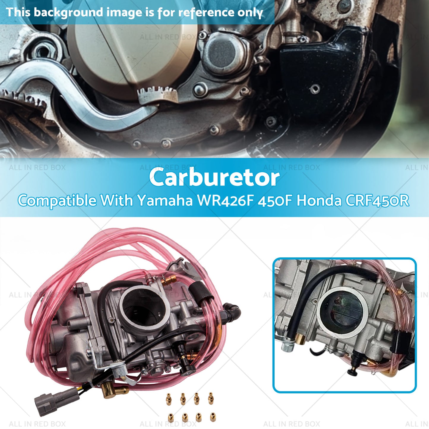 Carburetor Suitable For Yamaha WR400F 426F 450F YZ400F Honda CRF450R CRF450X
