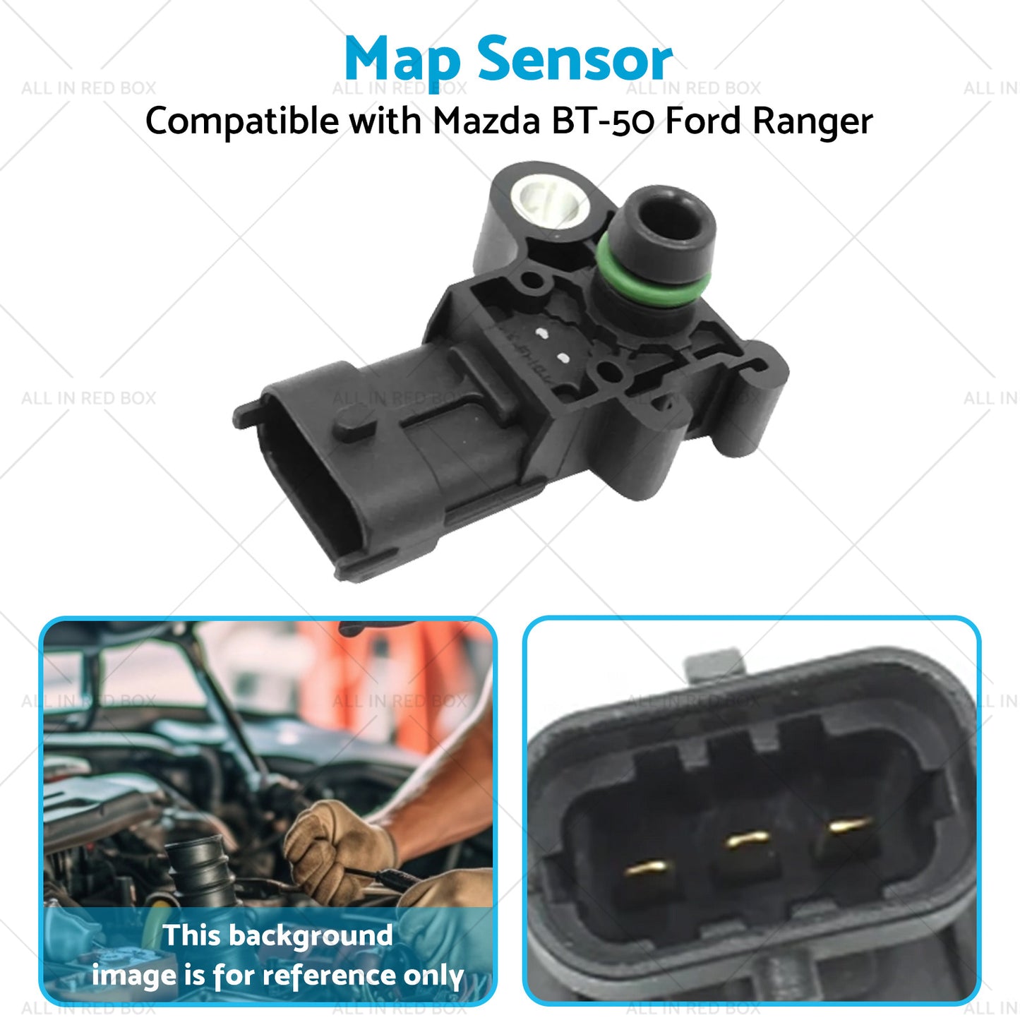 3 Bar Boost Pressure Map Sensor Suitable for Ford Ranger PX Everest Mazda BT-50