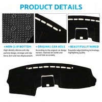 RHD Non-slip Dash Mat Suitable For Hyundai Santafe 2006-2012 Dashboard Cover