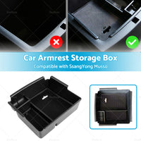 Car Center Console Armrest Storage-Box Tray Suitable For SsangYong Musso 19-22