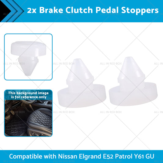 2x Brake Clutch Pedal Stoppers Suitable for Patrol Y61 GU Nissan Elgrand E52