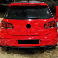 Rear Bumper Lip Diffuser Spoiler Suitable For VW Golf 6 MK6 GTI 2010-2014