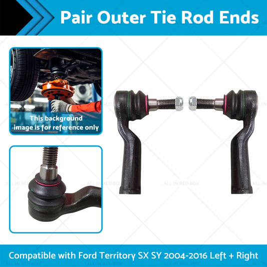 2x Steering Tie Rod Ends Suitable for Ford Territory SX SY SUV 4.0 AWD AWD 09-16