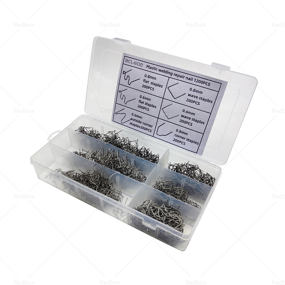 1200PCS Steel Hot Stapler Staples Repair Tools Kit For Plastic Welder Car Bumper