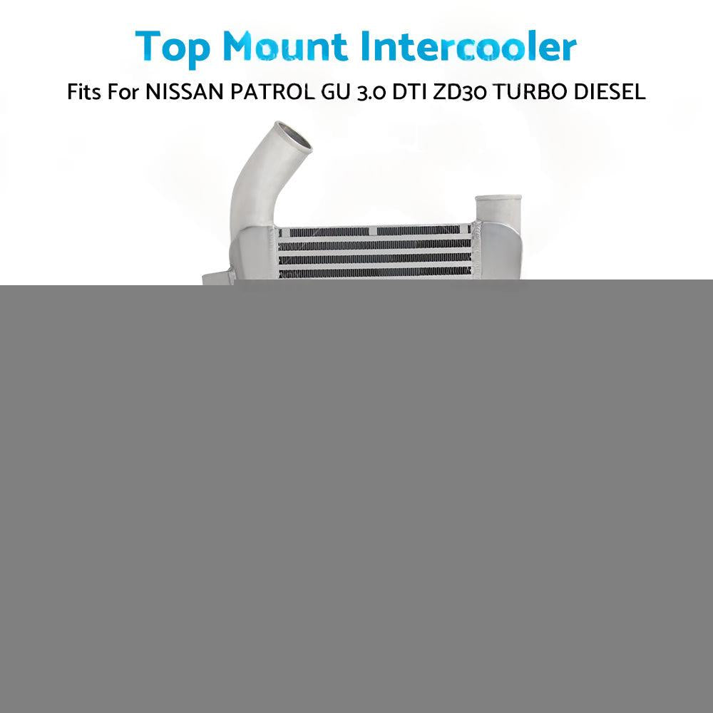 TOP MOUNT INTERCOOLER fit NISSAN PATROL GU 3. 0 DTI ZD30 TURBO DIESEL 1999-2012
