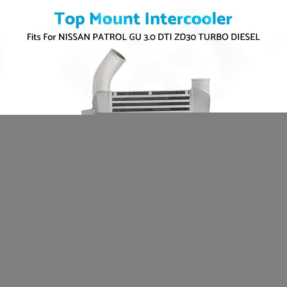 TOP MOUNT INTERCOOLER fit NISSAN PATROL GU 3. 0 DTI ZD30 TURBO DIESEL 1999-2012
