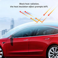 For Tesla Model 3 Glass Roof Sunshade Front Rear Sunroof Window UV Cover 19-2021