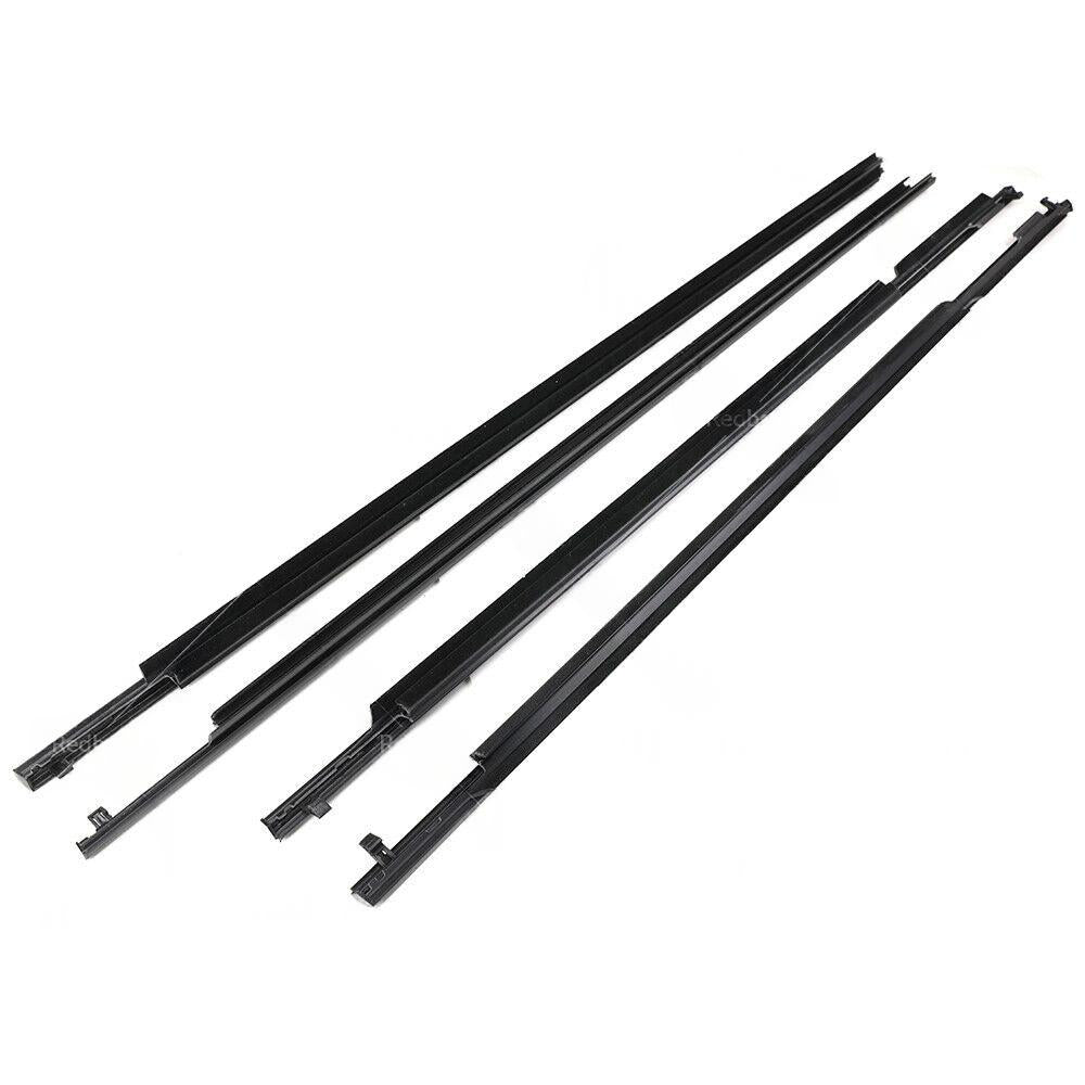 4x Door Glass Seal Weatherstrip Suitable For Toyota Landcruiser Prado 120 Series