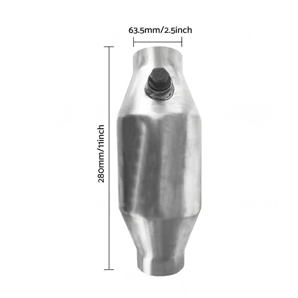 2. 5 Inch 400 Cell High Flow Performance Catalytic Converter - Metal Core 280mm