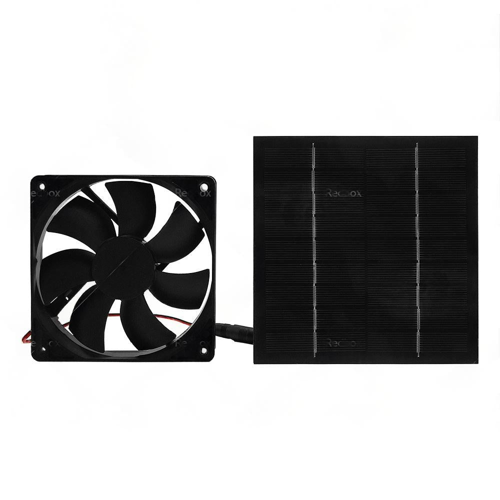 20W Solar Panel Powered Fan Mini Ventilator For Greenhouse Pet or Dog Chicken House