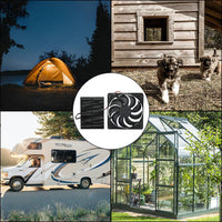 3W Solar Panel Powered Fan Mini Ventilator For Greenhouse Pet or Dog Chicken House