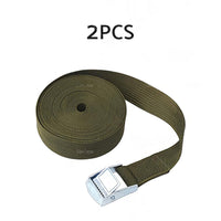 2/4pcs Metal Buckle Cam Tie Down Strap Heavy Lugga Cargo Ratchet Lashing Rope 2M