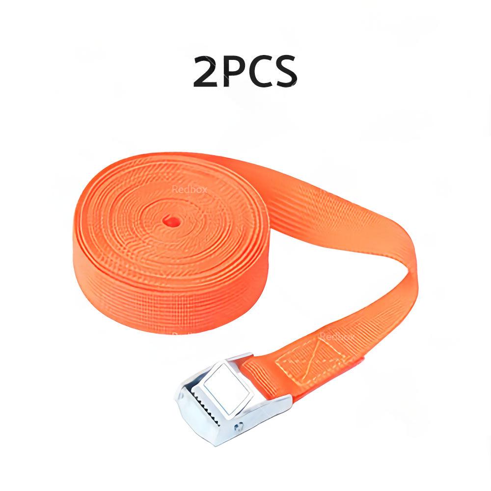 2/4pcs Metal Buckle Cam Tie Down Strap Heavy Lugga Cargo Ratchet Lashing Rope 2M