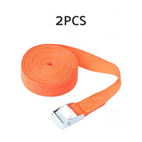 2/4pcs Metal Buckle Cam Tie Down Strap Heavy Lugga Cargo Ratchet Lashing Rope 2M